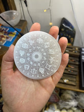 Load image into Gallery viewer, Selenite Charging Plate - Astrology Zodiac