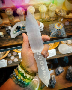 Selenite Athame